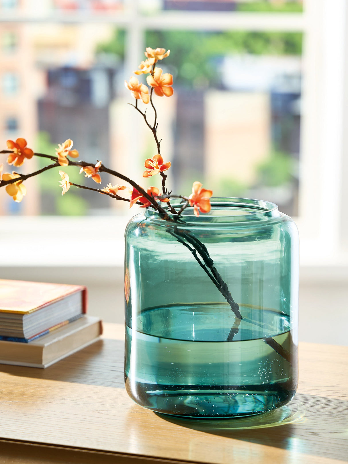 Inisland Teal Vase by ASHLEY FURNITURE at Eve Furniture
