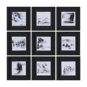 Ink Drawing I by Mercana Studio a Framed Art Print Matted under Glass by Mercana at Eve Furniture
