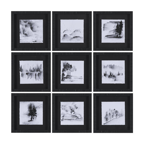 Ink Drawing I by Mercana Studio a Framed Art Print Matted under Glass by Mercana at Eve Furniture