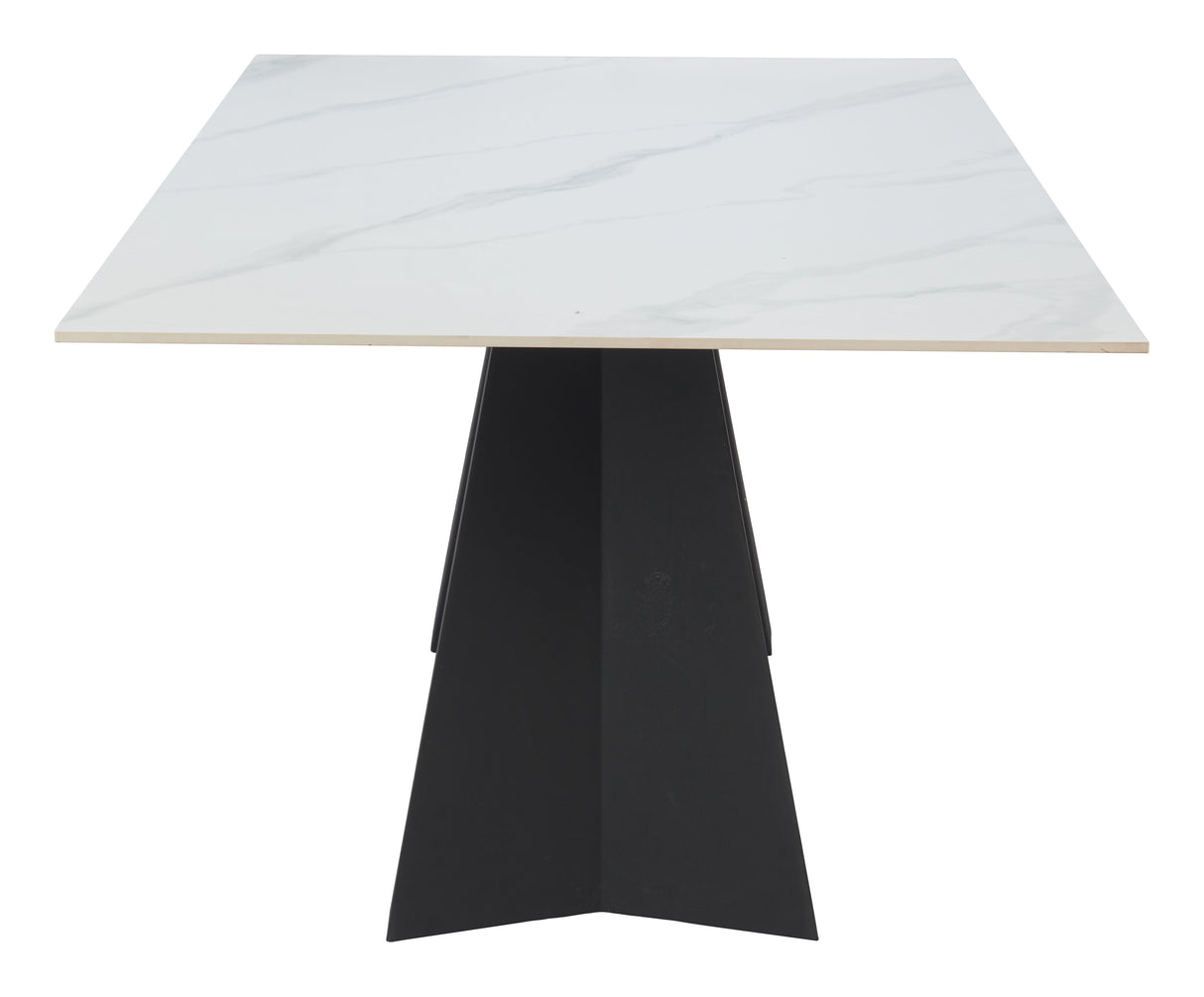 Inky White Dining Table by Zuomod at Eve Furniture