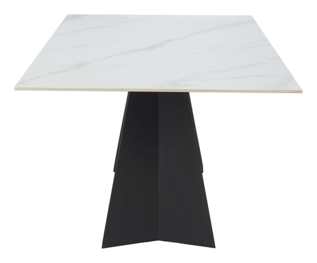 Inky White Dining Table by Zuomod at Eve Furniture