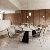 Inky White Dining Table by Zuomod at Eve Furniture