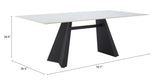 Inky White Dining Table by Zuomod at Eve Furniture