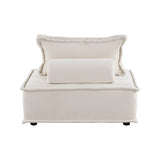 Inman Beige Boucle 7-Piece Modular Sectional by Homelegance at Eve Furniture