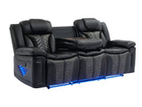 Innova Black 3-Piece Reclining Living Room Set by New Era Innovations at Eve Furniture