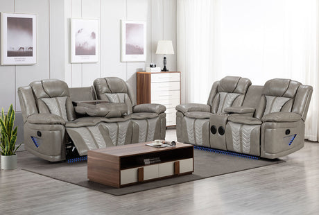 Innova Grey Reclining Living Room Set by New Era Innovations at Eve Furniture