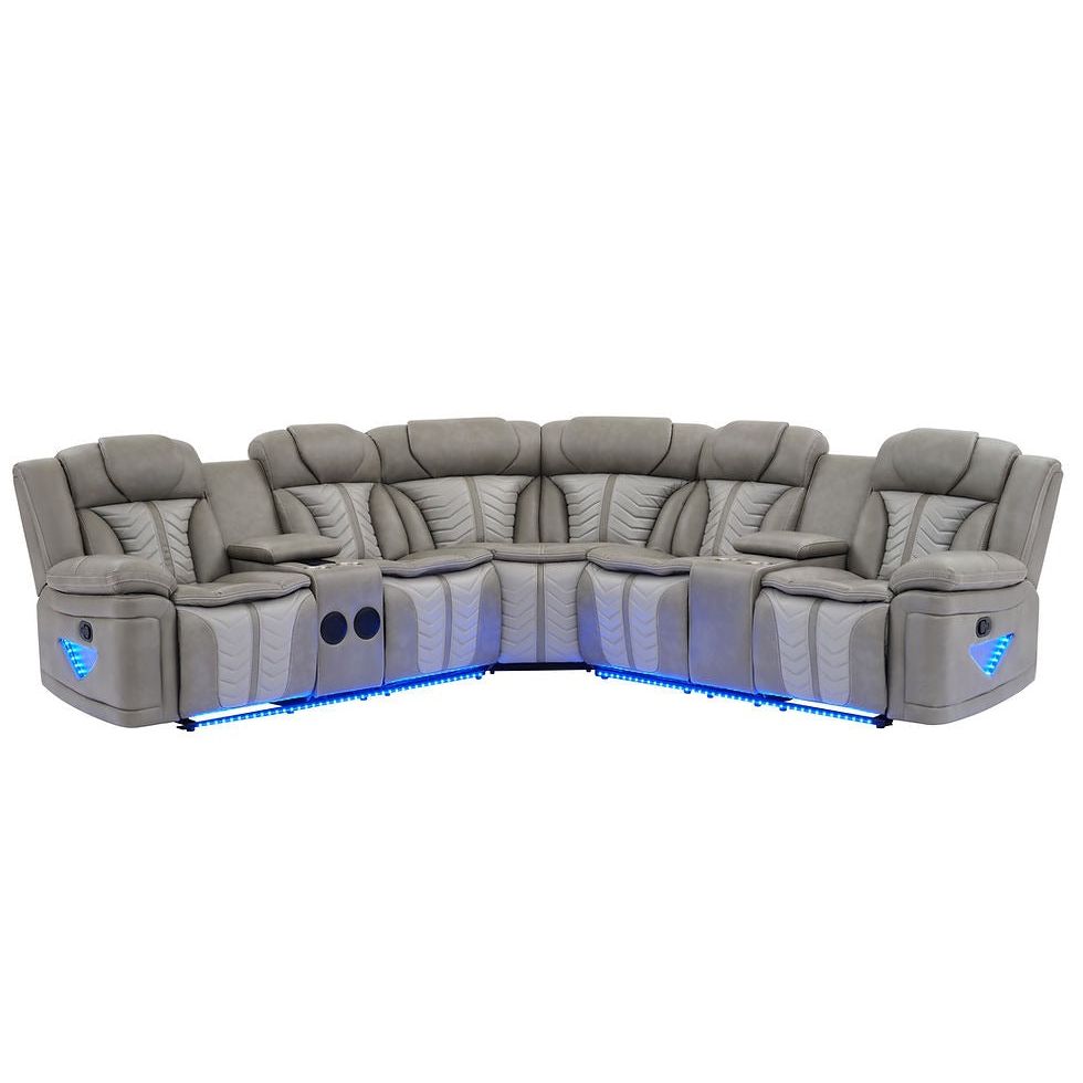Innova Grey Reclining Sectional [Special Price] by New Era Innovations at Eve Furniture