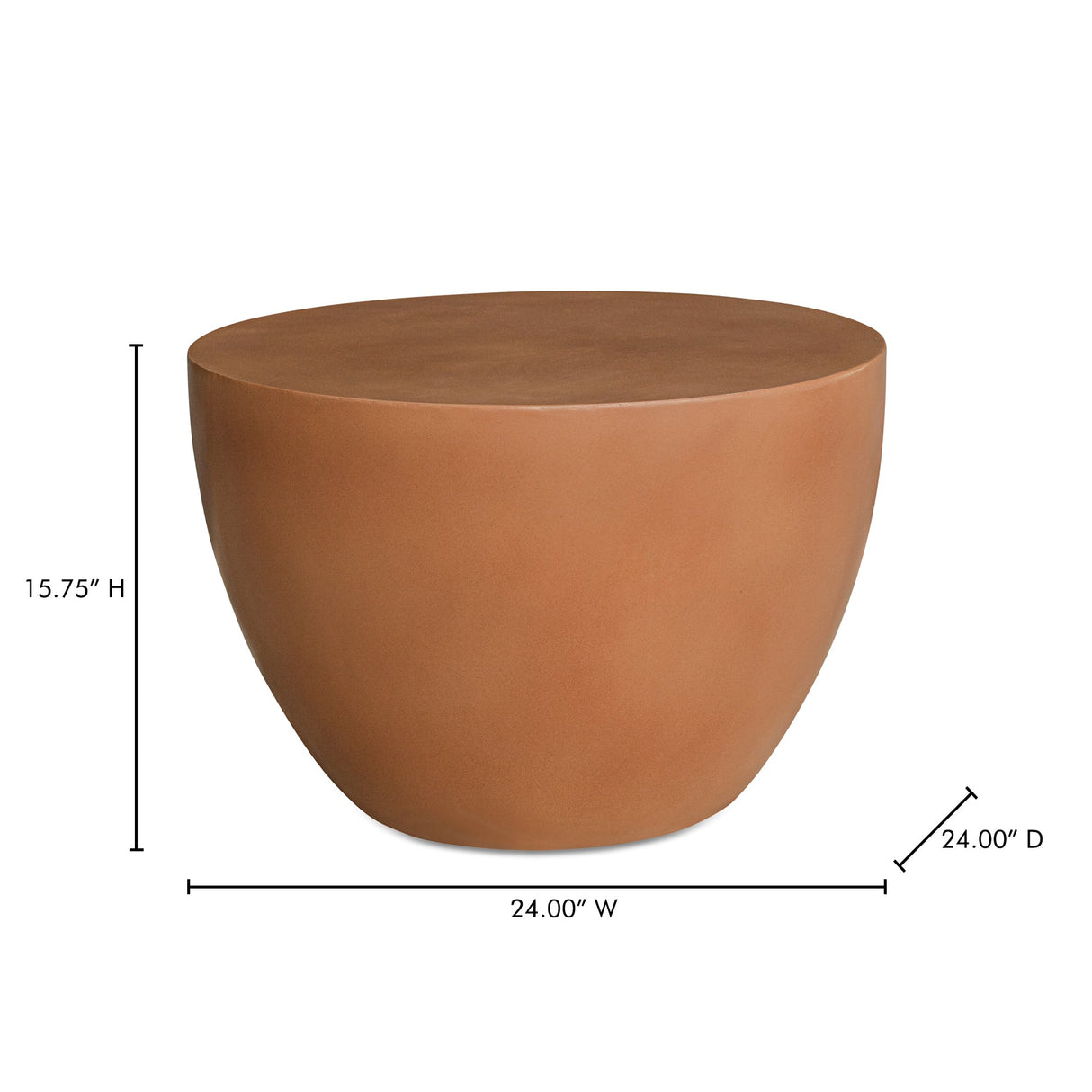 Insitu Terracotta Side Table by Moe's Home at Eve Furniture
