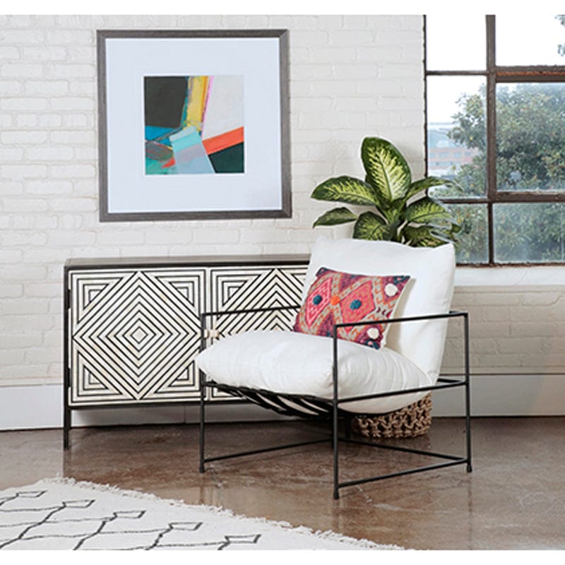 Inska Chair, White by Dovetail at Eve Furniture
