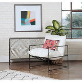 Inska Chair, White by Dovetail at Eve Furniture