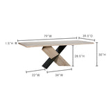 Instinct Natural Dining Table by Moe's Home at Eve Furniture