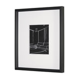 Interior Sketch I by Mercana Studio a Hand Embellished Framed Art Print Matted under Glass by Mercana at Eve Furniture