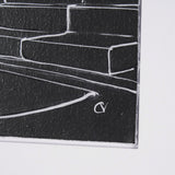 Interior Sketch I by Mercana Studio a Hand Embellished Framed Art Print Matted under Glass by Mercana at Eve Furniture