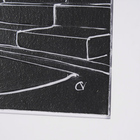 Interior Sketch I by Mercana Studio a Hand Embellished Framed Art Print Matted under Glass by Mercana at Eve Furniture