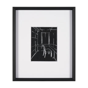 Interior Sketch II by Mercana Studio a Hand Embellished Framed Art Print Matted under Glass by Mercana at Eve Furniture