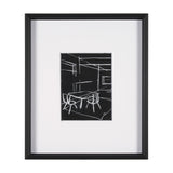 Interior Sketch III by Mercana Studio a Hand Embellished Framed Art Print Matted under Glass by Mercana at Eve Furniture