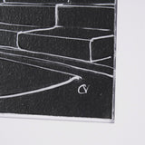 Interior Sketch IV by Mercana Studio a Hand Embellished Framed Art Print Matted under Glass by Mercana at Eve Furniture