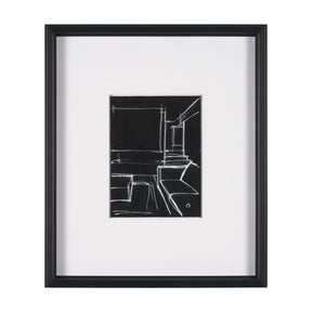 Interior Sketch IV by Mercana Studio a Hand Embellished Framed Art Print Matted under Glass by Mercana at Eve Furniture