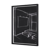 Interior Sketch V by Mercana Studio a Hand Embellished Framed Art Print by Mercana at Eve Furniture