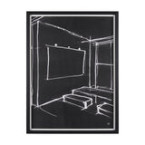 Interior Sketch V by Mercana Studio a Hand Embellished Framed Art Print by Mercana at Eve Furniture