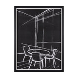 Interior Sketch VI by Mercana Studio a Hand Embellished Framed Art Print by Mercana at Eve Furniture