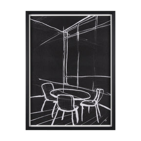 Interior Sketch VI by Mercana Studio a Hand Embellished Framed Art Print by Mercana at Eve Furniture
