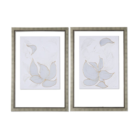 Interplay II by Mercana Studio a Hand Embellished Textured Framed Art Print Matted under Glass by Mercana at Eve Furniture