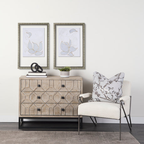 Interplay II by Mercana Studio a Hand Embellished Textured Framed Art Print Matted under Glass by Mercana at Eve Furniture
