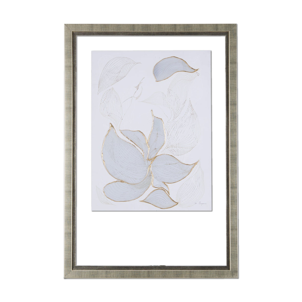 Interplay II by Mercana Studio a Hand Embellished Textured Framed Art Print Matted under Glass by Mercana at Eve Furniture