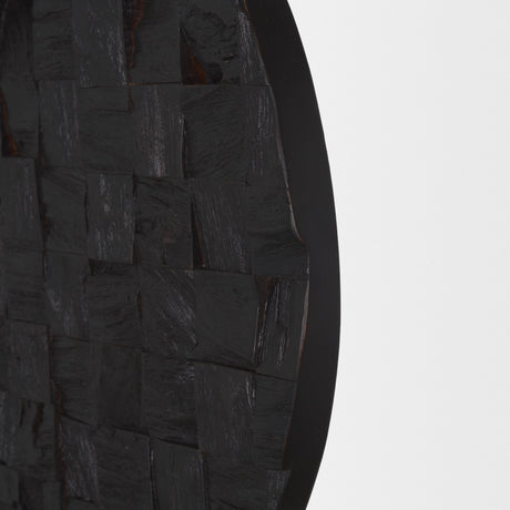 Into the Abyss I Dark Brown Wood Wall Decor by Mercana at Eve Furniture