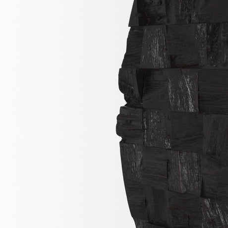Into the Abyss I Dark Brown Wood Wall Decor by Mercana at Eve Furniture
