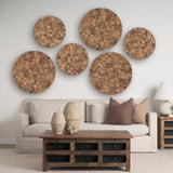 Into the Abyss II Light Brown Wood Wall Decor by Mercana at Eve Furniture