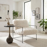 Ionis Black & Antique Silver Accent Table by Zuomod at Eve Furniture