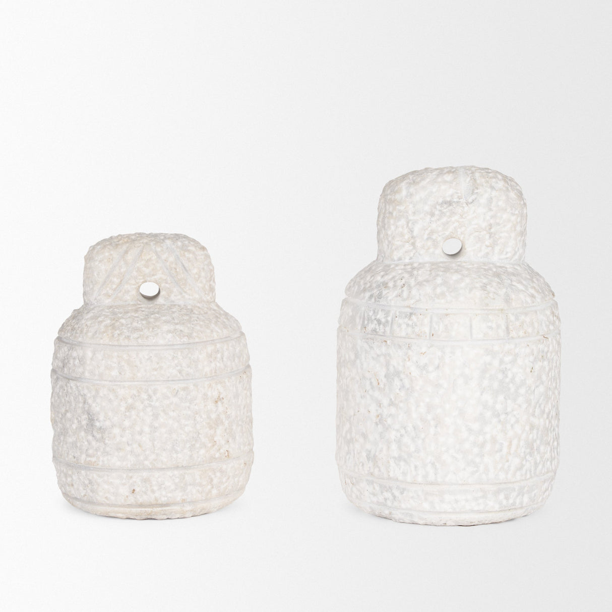 Irina Large White Marble Door Stopper by Mercana at Eve Furniture
