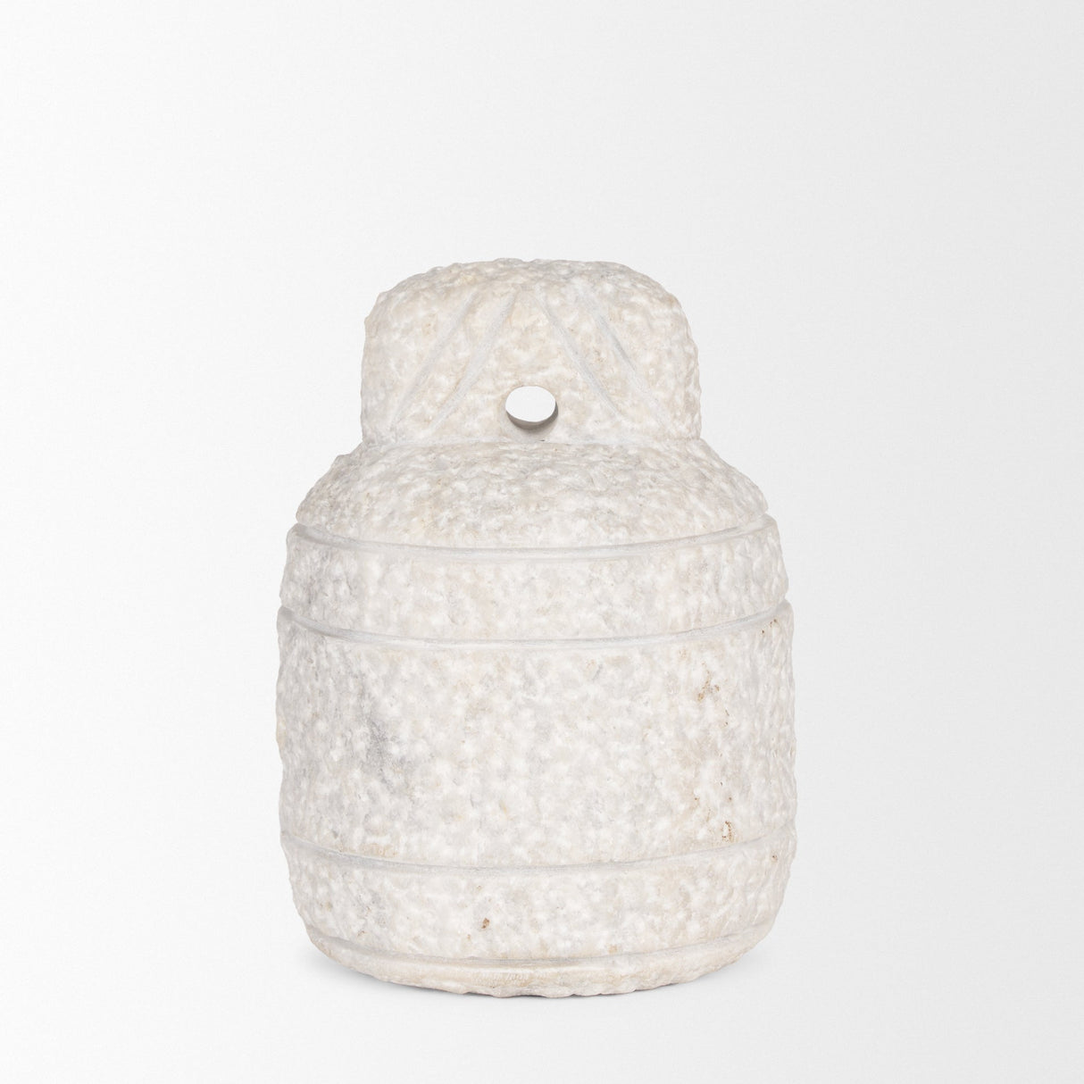 Irina Small White Marble Door Stopper by Mercana at Eve Furniture