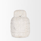 Irina Small White Marble Door Stopper by Mercana at Eve Furniture