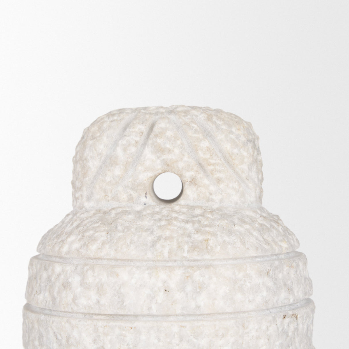 Irina Small White Marble Door Stopper by Mercana at Eve Furniture