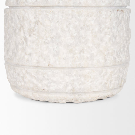 Irina Small White Marble Door Stopper by Mercana at Eve Furniture