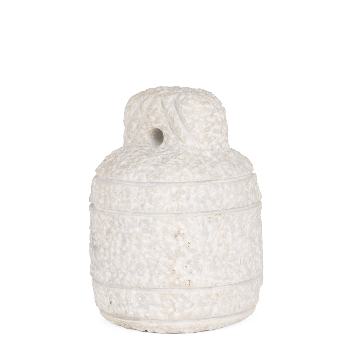 Irina Small White Marble Door Stopper by Mercana at Eve Furniture