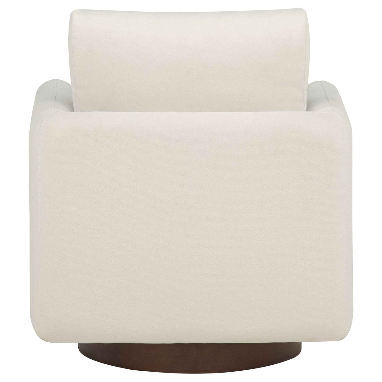 Iris Ivory Fabric Upholstered Swivel Accent Chair by Coaster at Eve Furniture