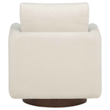Iris Ivory Fabric Upholstered Swivel Accent Chair by Coaster at Eve Furniture