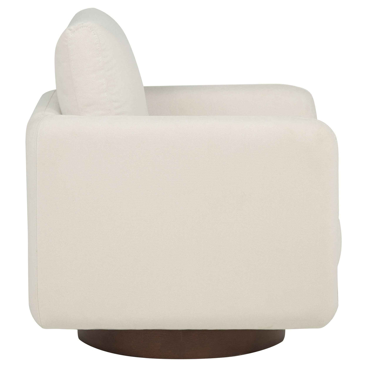 Iris Ivory Fabric Upholstered Swivel Accent Chair by Coaster at Eve Furniture