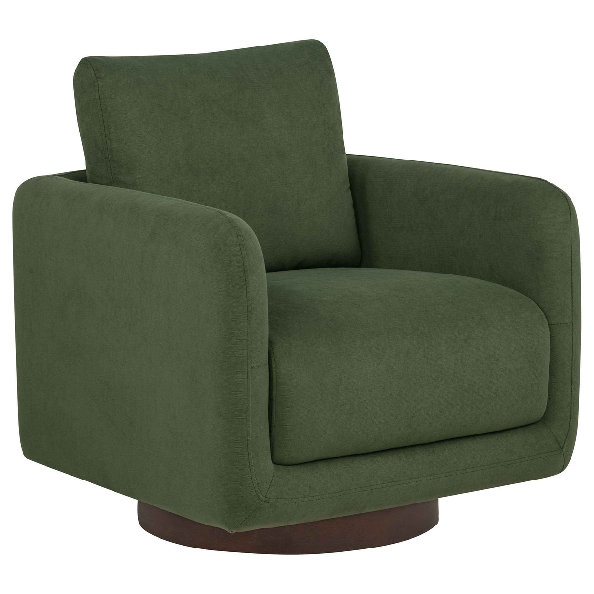 Iris Matcha Fabric Upholstered Swivel Accent Chair by Coaster at Eve Furniture