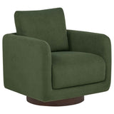 Iris Matcha Fabric Upholstered Swivel Accent Chair by Coaster at Eve Furniture