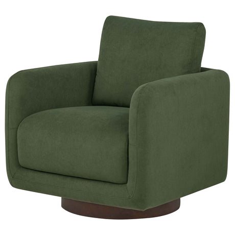 Iris Matcha Fabric Upholstered Swivel Accent Chair by Coaster at Eve Furniture