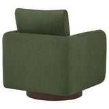 Iris Matcha Fabric Upholstered Swivel Accent Chair by Coaster at Eve Furniture