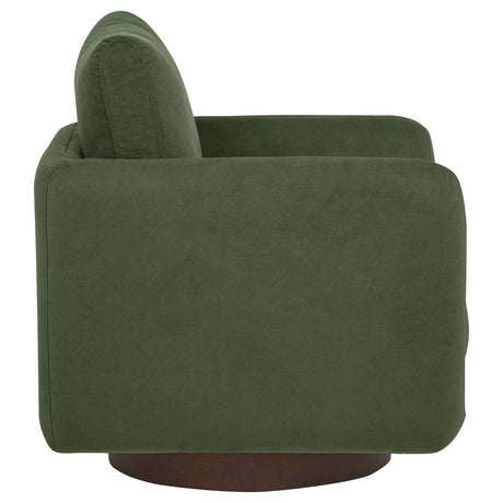 Iris Matcha Fabric Upholstered Swivel Accent Chair by Coaster at Eve Furniture