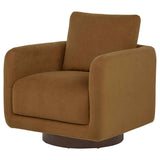 Iris Rust Fabric Upholstered Swivel Accent Chair by Coaster at Eve Furniture