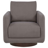 Iris Stone Fabric Upholstered Swivel Accent Chair by Coaster at Eve Furniture