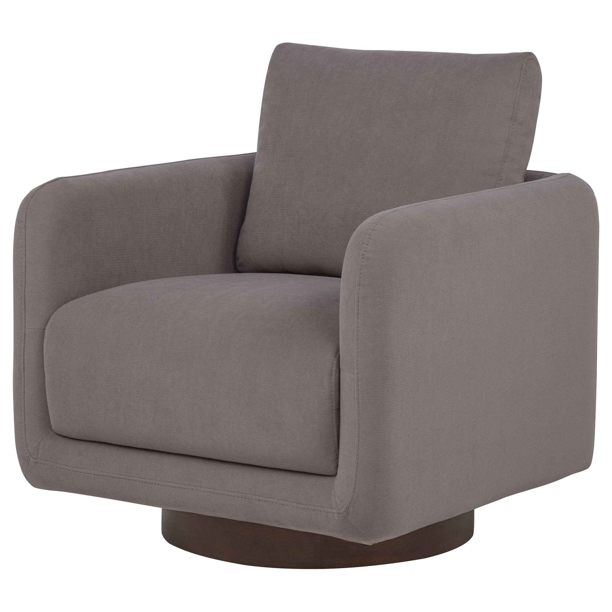 Iris Stone Fabric Upholstered Swivel Accent Chair by Coaster at Eve Furniture